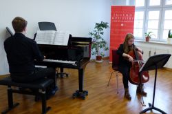 Sophie Militzer (Violonchello) und Johannes Wendt (Klavier) - Foto: LK Prignitz
