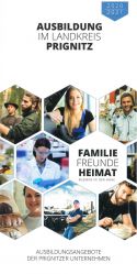 Familie-Freunde-Heimat : Ausbildung im Landkreis Prignitz - Titelblatt der Ausbildungsbroschüre