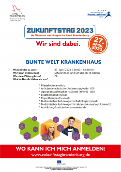 Plakat vom Zukunftstag