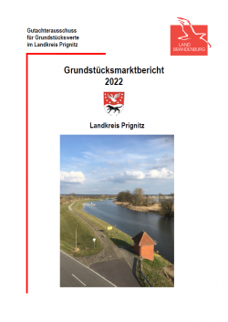 Titelseite des Grundstücksmarktberichtes (Foto: LK Prignitz)