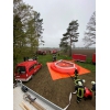 Innerhalb von 50 Minuten stellten die Brandschützer die Wasserversorgung sicher. (Foto: LK Prignitz)