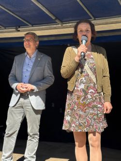 Christina Rätke und Dr. Oliver Hermann / Foto: LK Prignitz