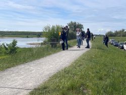 Bei der Deichschau wurden zwei Tage die Hochwasserschutzanlagen in der Prignitz inspiziert. Foto: Sandra Wietz / Landkreis Prignitz