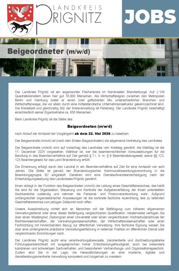 Beigeordneter (m/w/d) - Seite 1