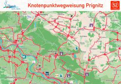 Knotenpunktwegweisung Prignitz