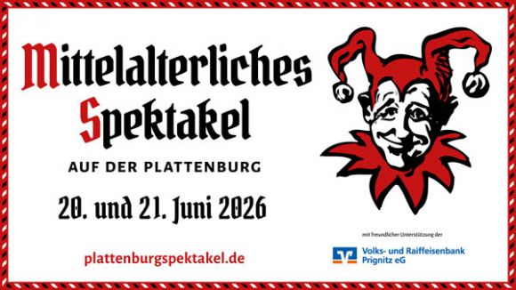 Plakat zum Plattenburgspektakel
