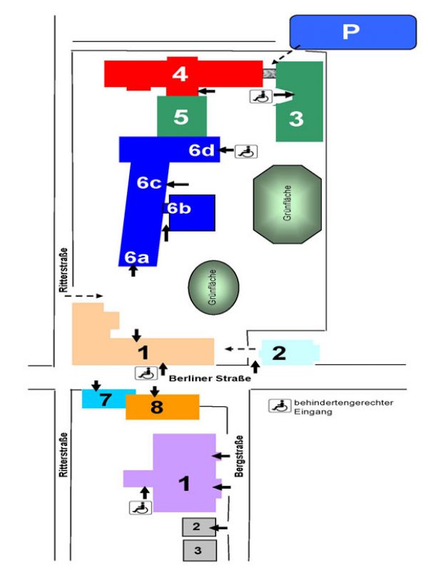 Lageplan der Verwaltung