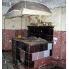 Weisen, Inneres des Fachwerkhauses mit Kochmaschine und Rauchfang (Foto: LK Prignitz)