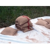 So hoch sollten noch Sandsäcke gestapelt werden (12.06.2013)