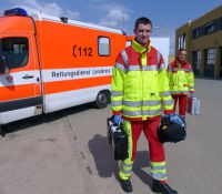 Rettungssanitäter bei der Arbeit (Foto: LK Prignitz)