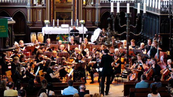 Sinfonisches Orchester in der St. Jacobi Kirche Perleberg (Foto: Kreismusikschule Prignitz)